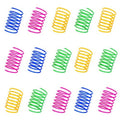 4pcs Kitten Cat Toys Wide Durable Heavy Gauge Cat Spring Toy Colorful Springs Cat Pet Toy Coil Spiral Springs Pet Intera - Bargain Warriors LLC