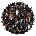 50PCS Halloween Cat Stickers – Purrfect Decorations for Every Occasion - Bargain Warriors LLC