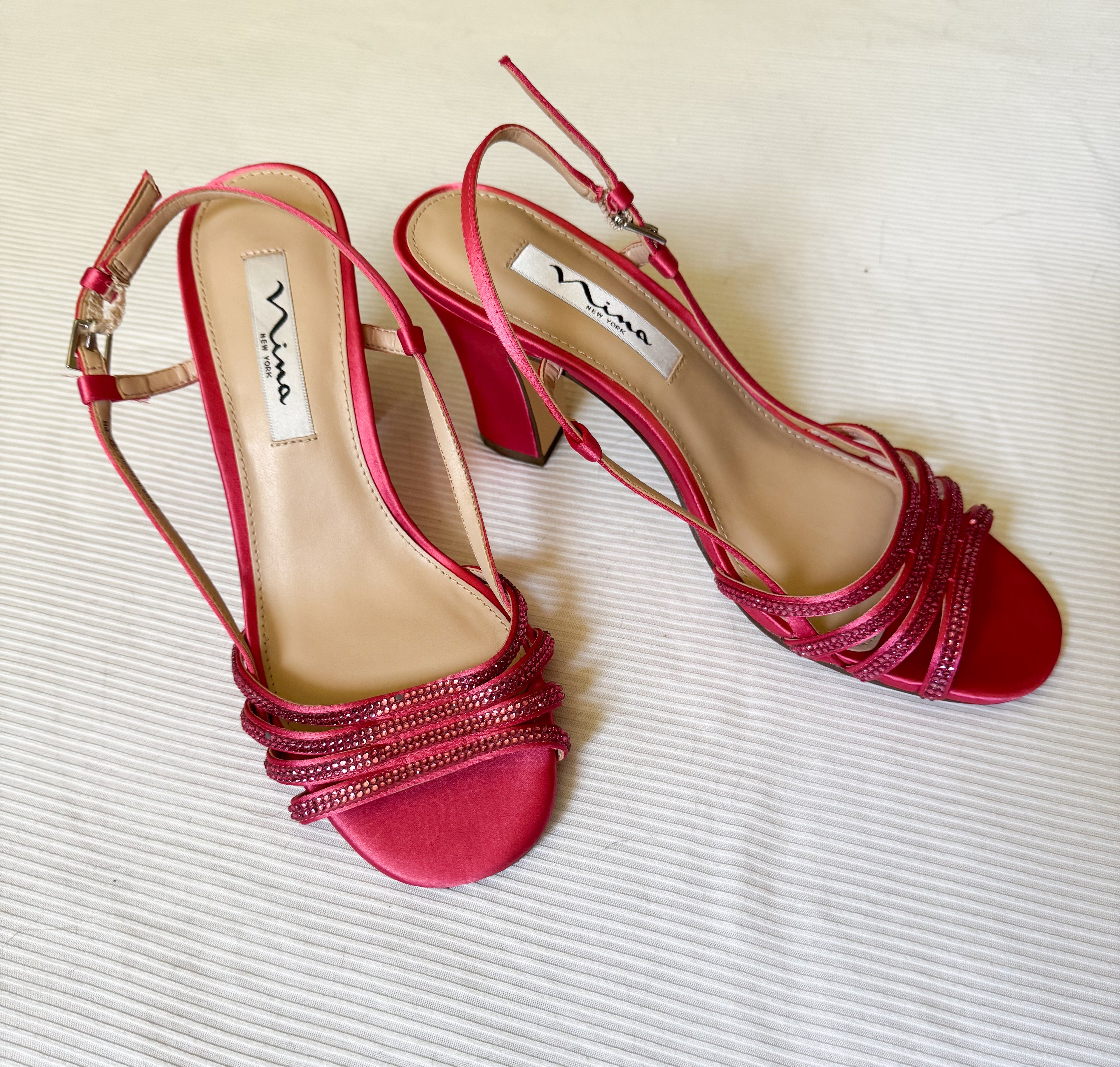 Elevate Your Style with Nina Pink Open Toe Heels for Effortless Elegance