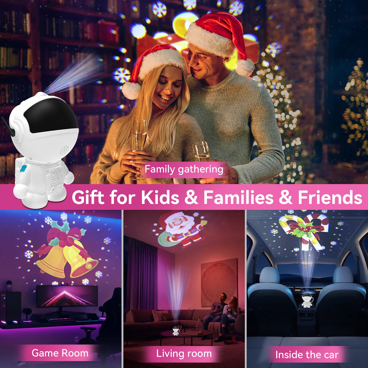 Transform Your Space with the Astronaut Galaxy Projection Night Light