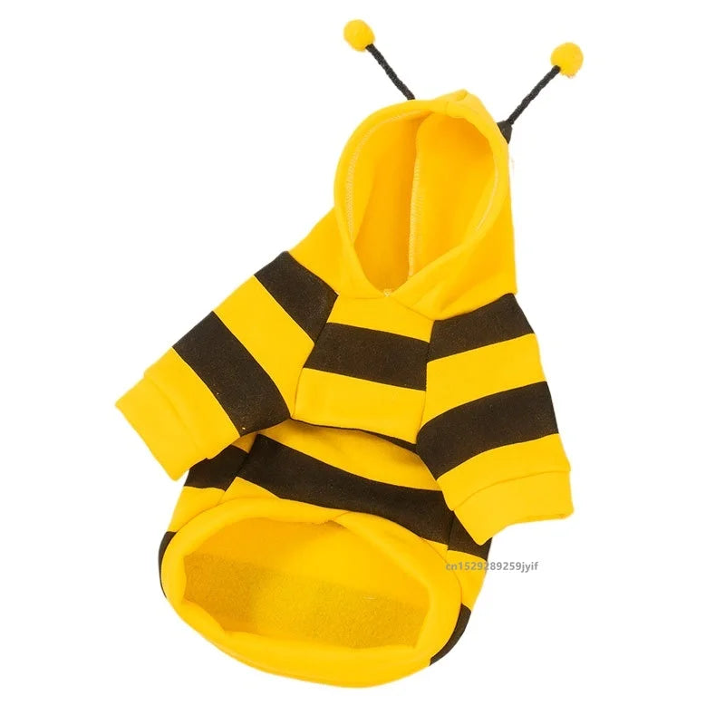 Bee Costume for Pets - Adorable Cozy Hoodie for Dogs & Cats
