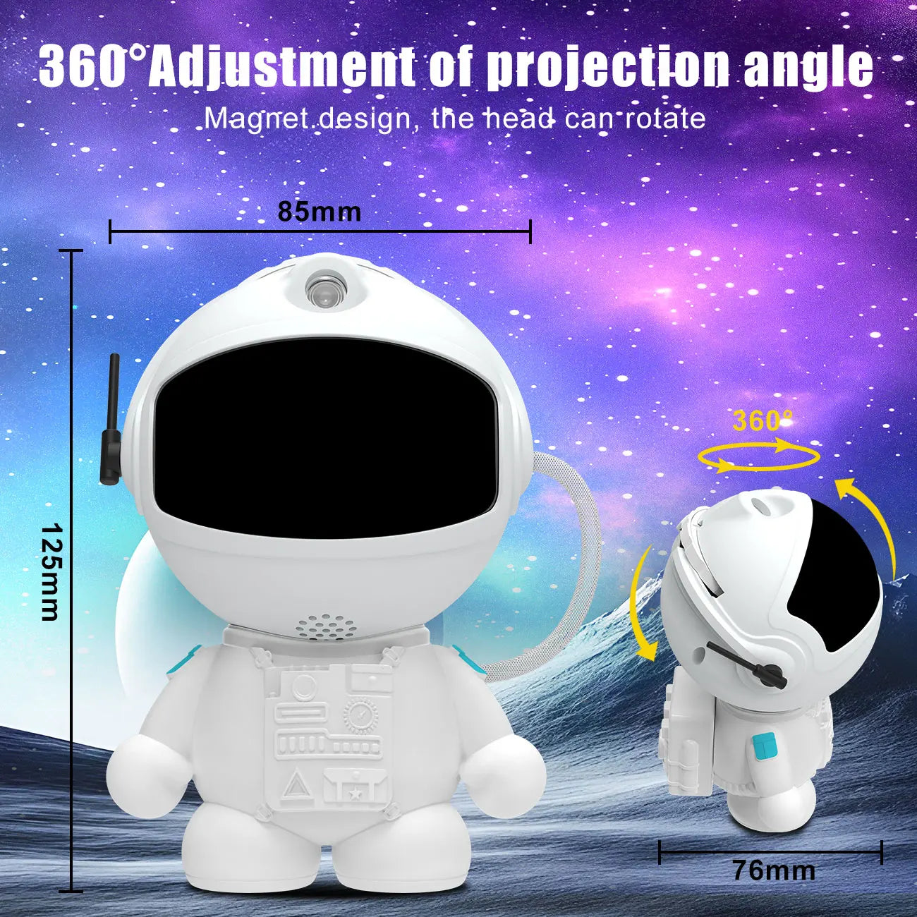 Transform Your Space with the Astronaut Galaxy Projection Night Light