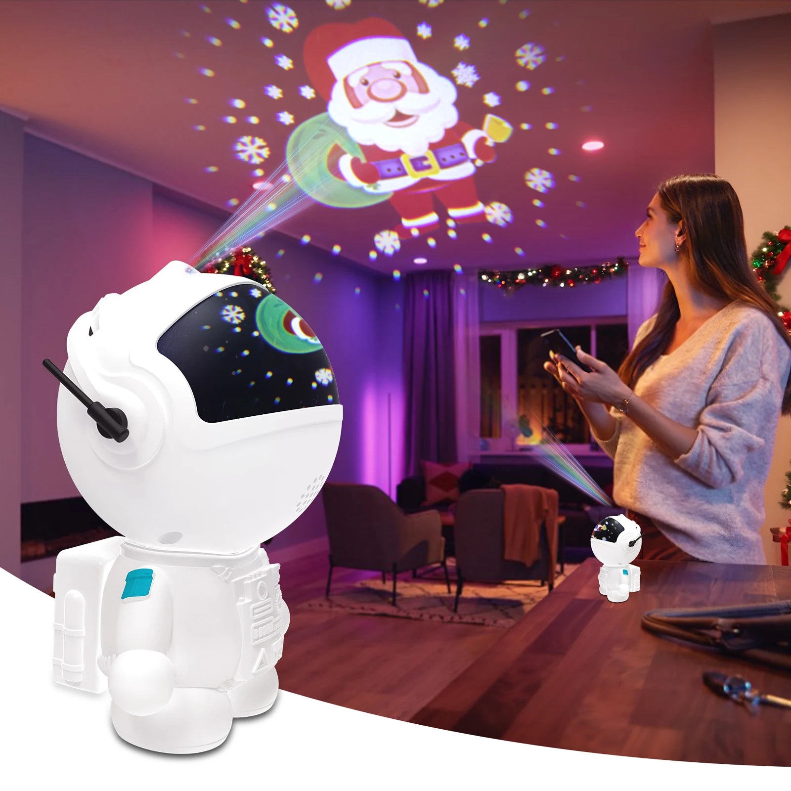 Transform Your Space with the Astronaut Galaxy Projection Night Light