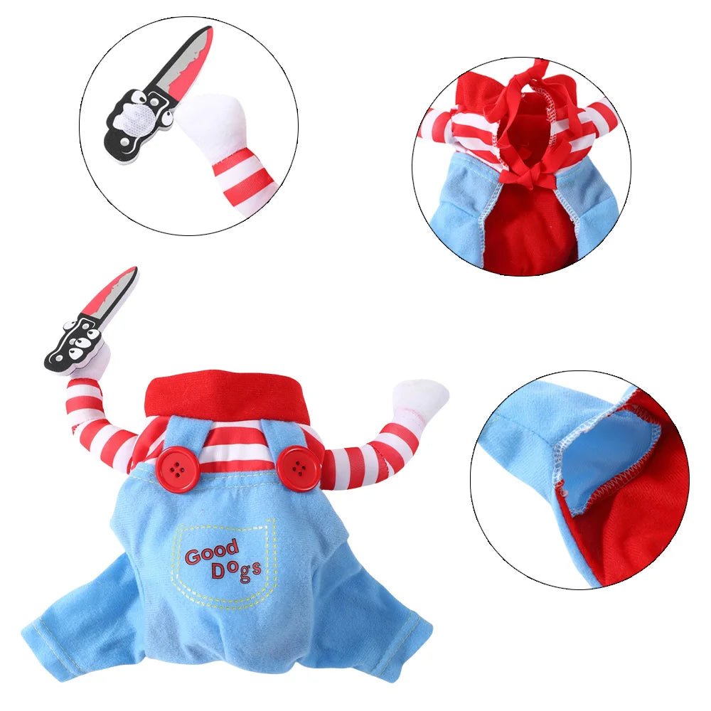 Adorable Dog Halloween Costume - Fun Dress for Small to Large Dogs & Cats - Bargain Warriors LLC
