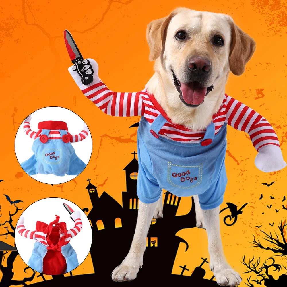 Adorable Dog Halloween Costume - Fun Dress for Small to Large Dogs & Cats - Bargain Warriors LLC