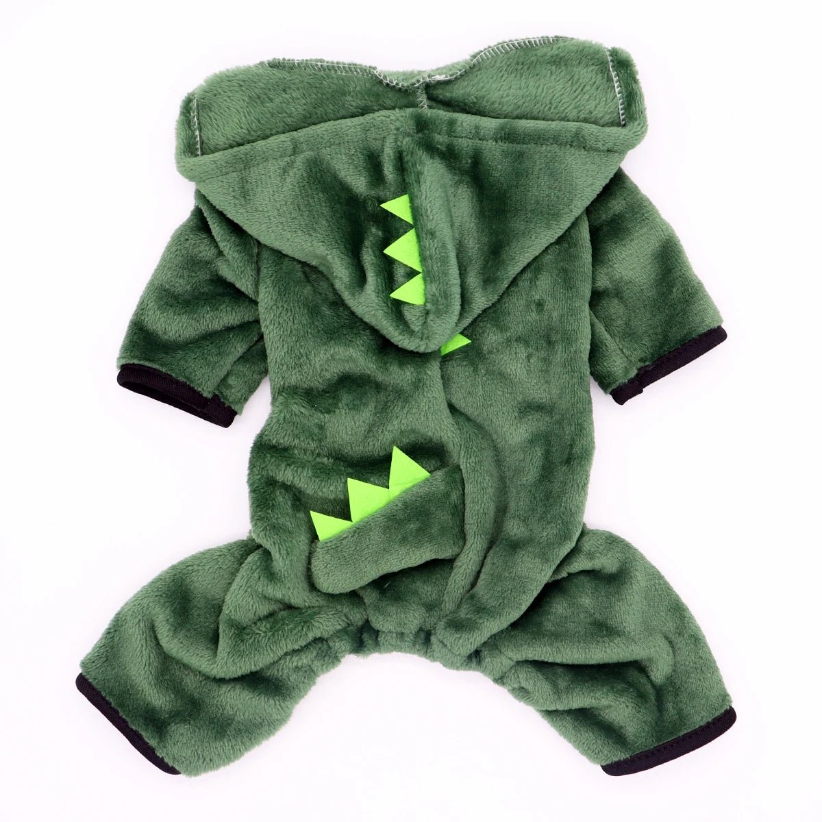 Adorable Halloween Dog Costume: Fleece Dino Hoodie for Small Pets - Bargain Warriors LLC