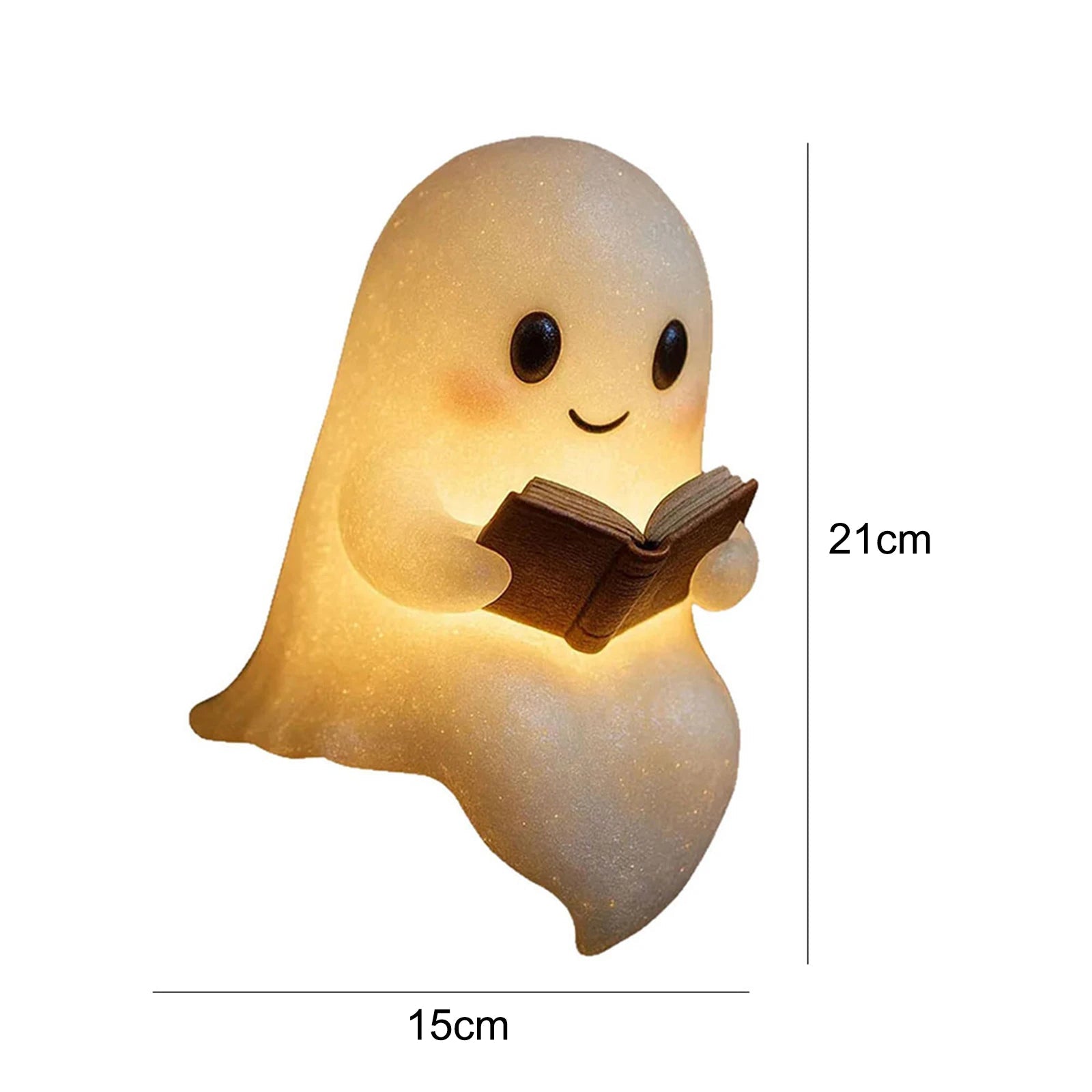 Charming Cute Ghost Reading Lamp – Perfect 3D LED Night Light for Book Lovers & Halloween Enthusiasts - Bargain Warriors LLC