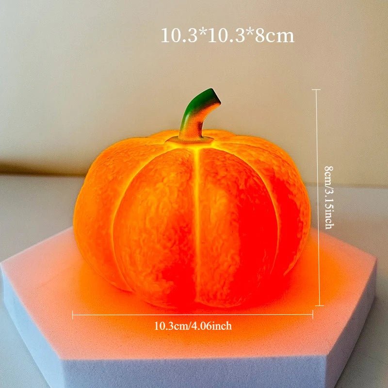 Charming Halloween Pumpkin LED Night Light - Battery Powered Warm Lantern for Kids - Bargain Warriors LLC