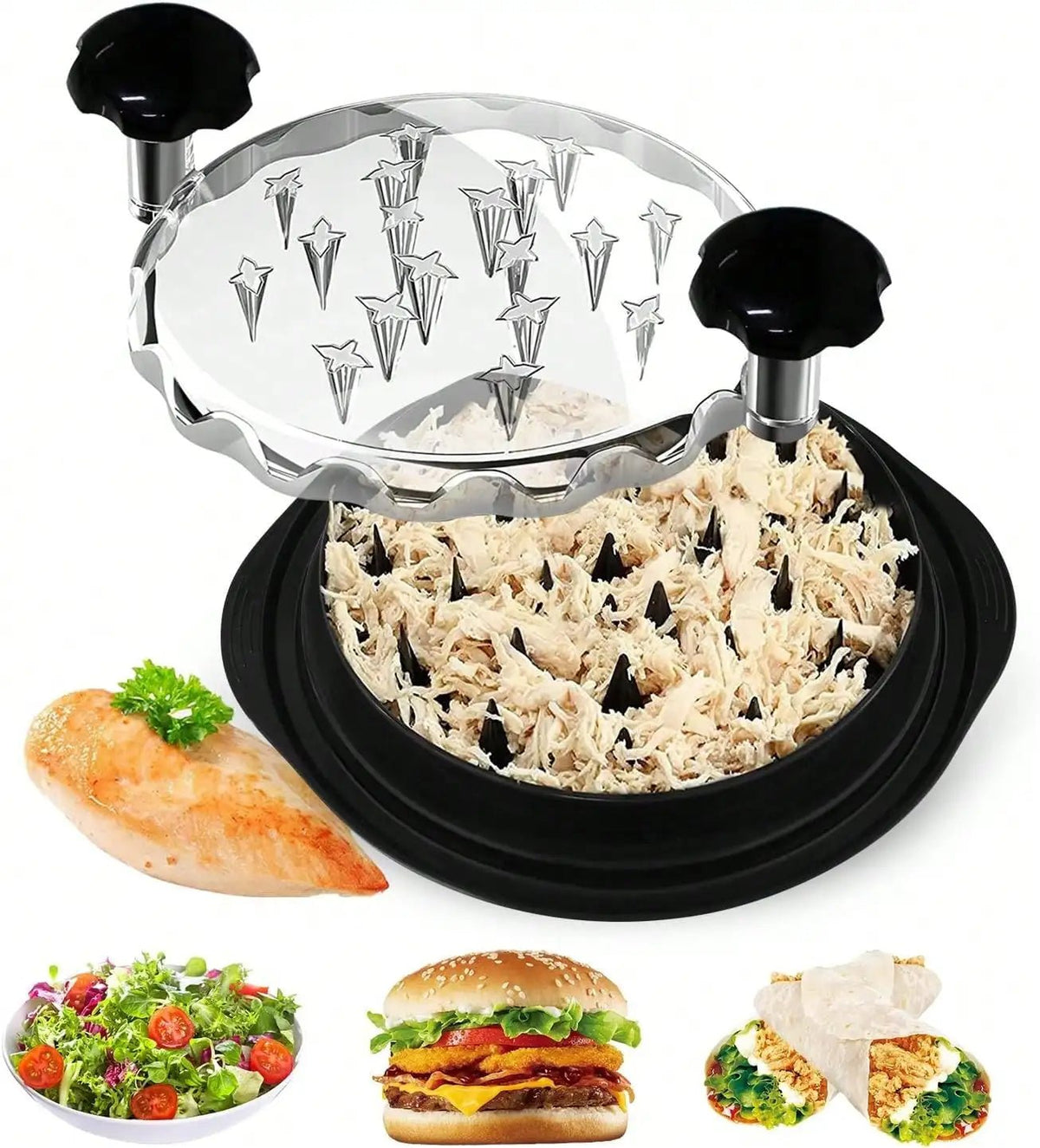 Chefy Ergonomic Manual Chicken Shredder Easy Meat Separator for Pet Food Kitchen Prep - Bargain Warriors LLC