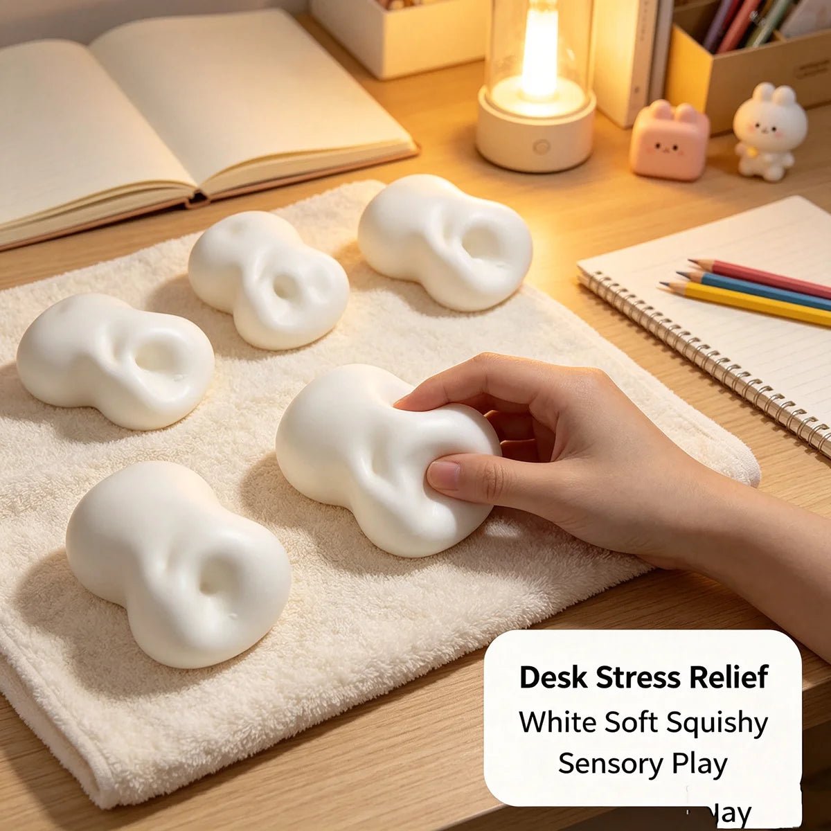 Crunchy Soap Ball Squishy Toy – Ultimate ASMR Stress Relief & Decorative Fidget Fun - Bargain Warriors LLC