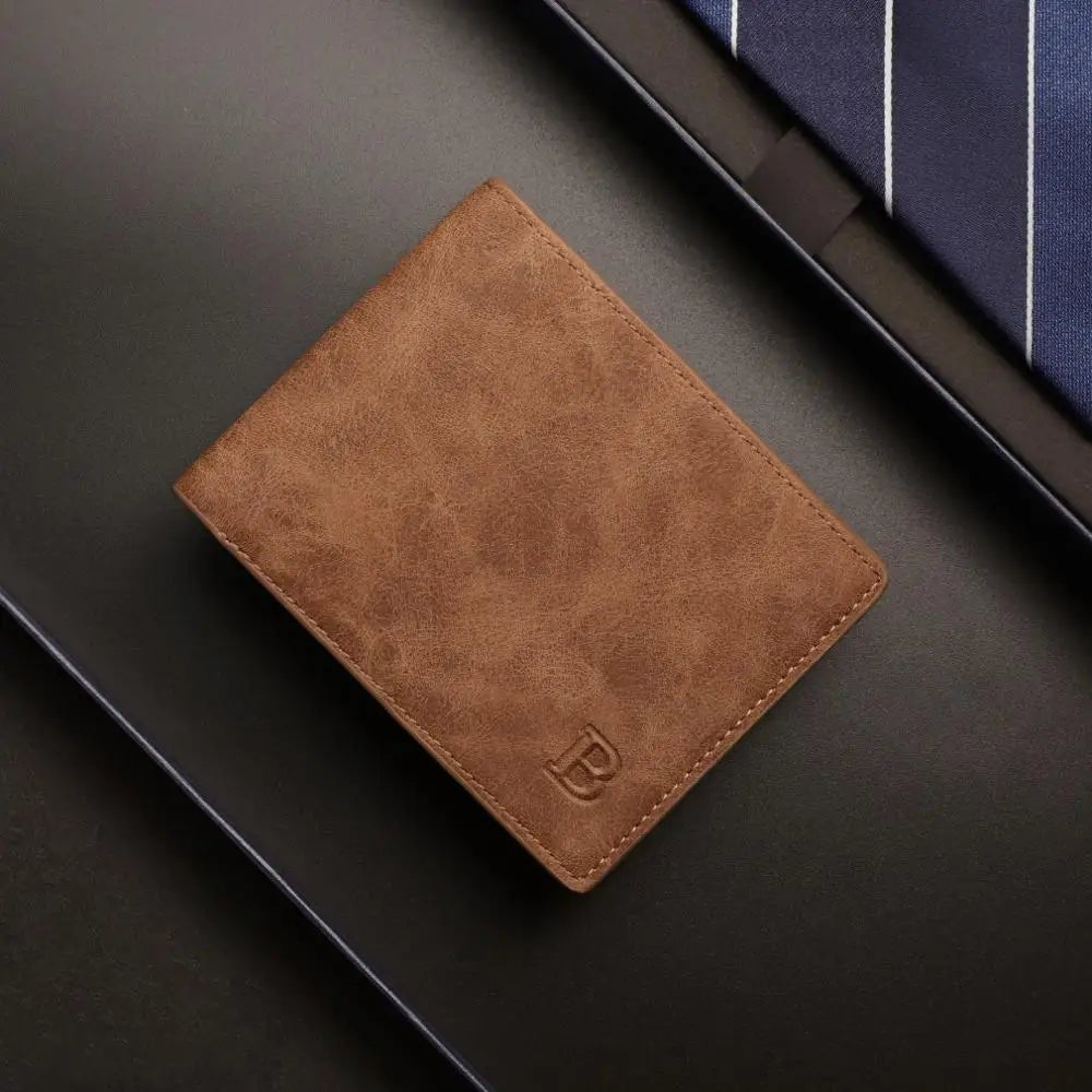 Custom Engraved Wallet - Personalized Frosted Retro Multifunction Wallet for Father’s Day - Bargain Warriors LLC