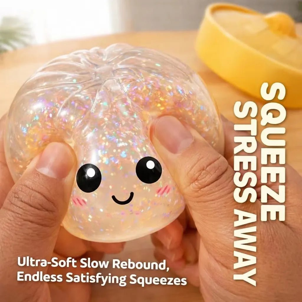 Dumpling Stress Ball for Anxiety Relief - Fun, Colorful, and Satisfying Squeeze Toy - Bargain Warriors LLC