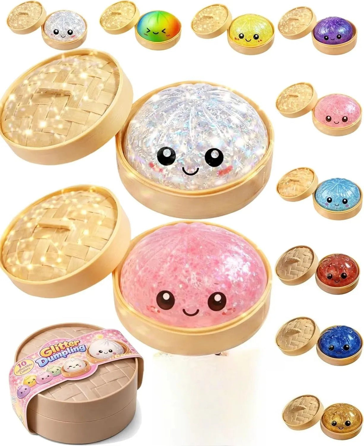 Dumpling Stress Ball for Anxiety Relief - Fun, Colorful, and Satisfying Squeeze Toy - Bargain Warriors LLC