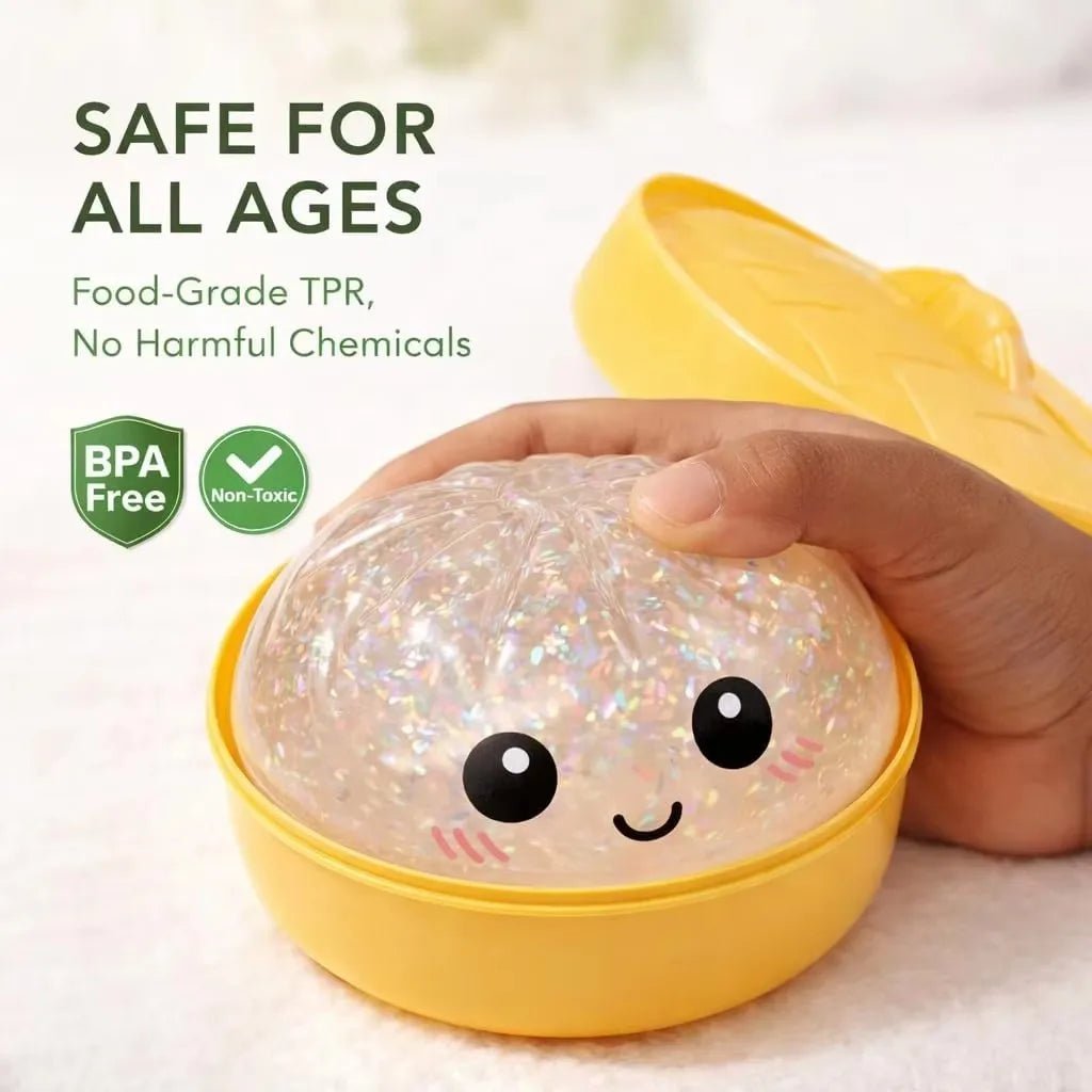 Dumpling Stress Ball for Anxiety Relief - Fun, Colorful, and Satisfying Squeeze Toy - Bargain Warriors LLC