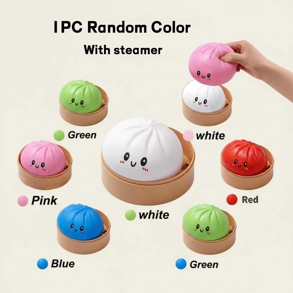 Dumpling Stress Ball for Anxiety Relief - Fun, Colorful, and Satisfying Squeeze Toy - Bargain Warriors LLC