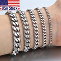 Elevate Your Style with Our Men's Stainless Steel Cuban Link Bracelet - Bargain Warriors LLC