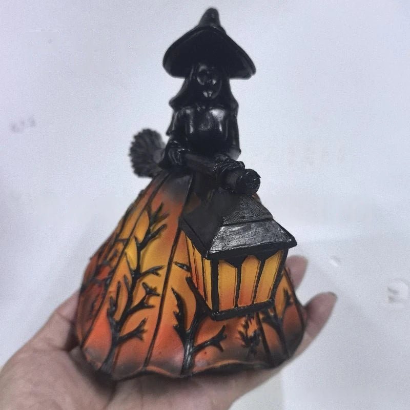 Enchanting Halloween Witch Desk Lamp – Transform Your Home Decor with This Artistic LED Night Light - Bargain Warriors LLC