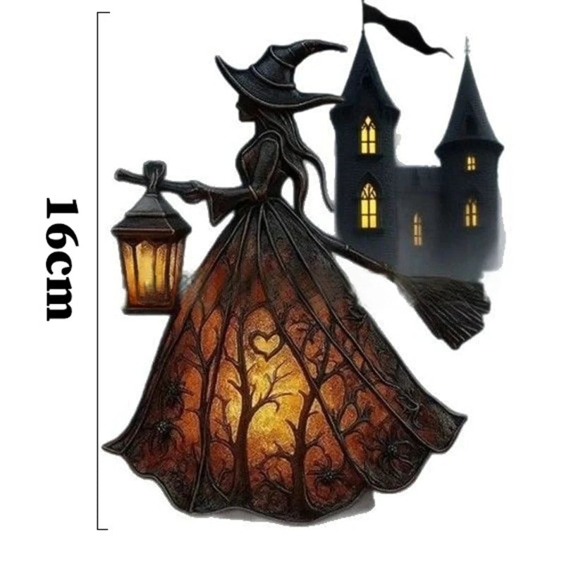 Enchanting Halloween Witch Desk Lamp – Transform Your Home Decor with This Artistic LED Night Light - Bargain Warriors LLC