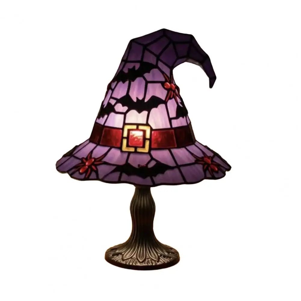 Enchanting Handcrafted Resin Witch Hat Lamp - Set the Perfect Festive Atmosphere - Bargain Warriors LLC