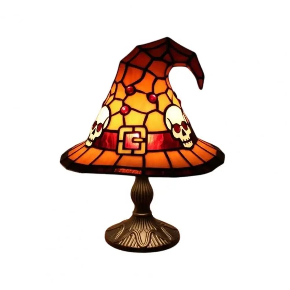 Enchanting Handcrafted Resin Witch Hat Lamp - Set the Perfect Festive Atmosphere - Bargain Warriors LLC