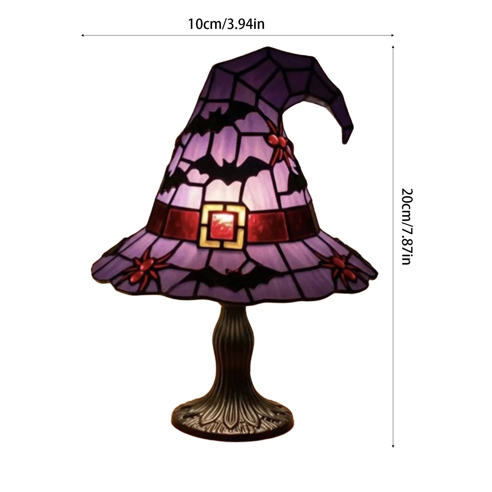Enchanting Handcrafted Resin Witch Hat Lamp - Set the Perfect Festive Atmosphere - Bargain Warriors LLC