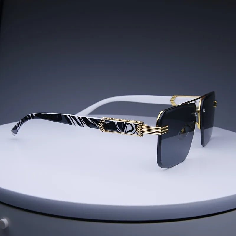 Fashion Rimless Sunglasses Men Women Populare Frameless Sun Glasses Male Female Classic Small Square Summer Traveling Shades - Bargain Warriors LLC