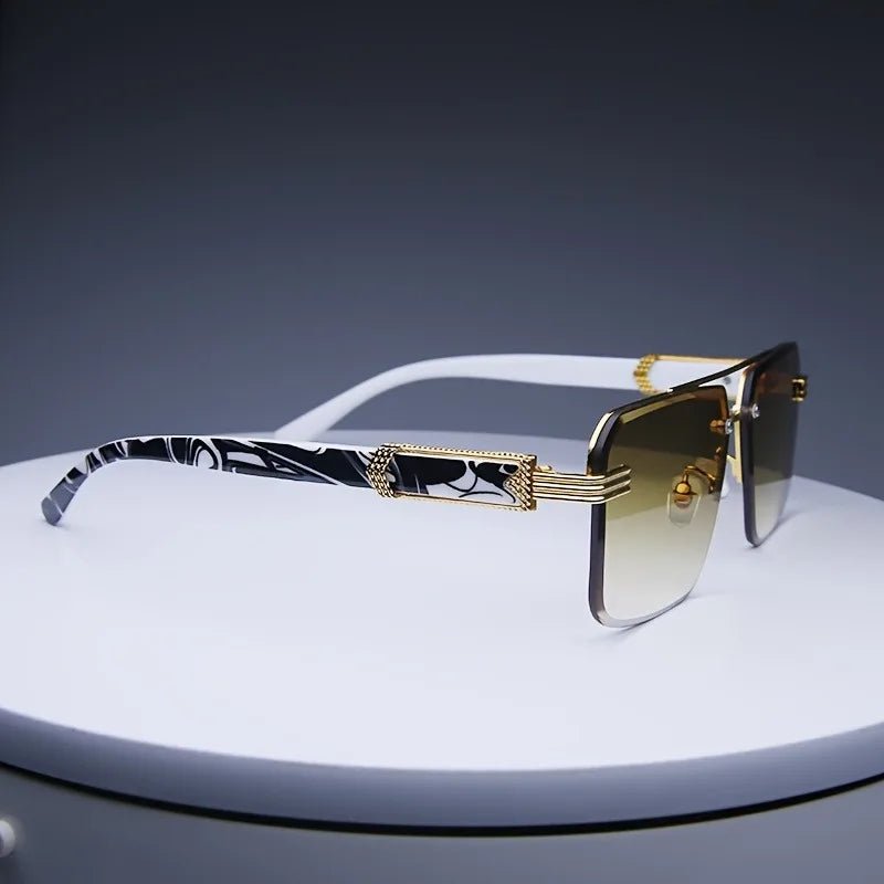 Fashion Rimless Sunglasses Men Women Populare Frameless Sun Glasses Male Female Classic Small Square Summer Traveling Shades - Bargain Warriors LLC