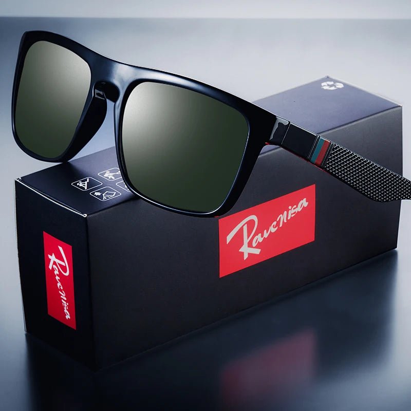 Fashion Square Vintage Polarized Sunglasses Men Women Retro Driving Fishing Sun Glasses UV400 Eyewear - Bargain Warriors LLC
