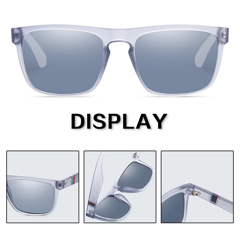 Fashion Square Vintage Polarized Sunglasses Men Women Retro Driving Fishing Sun Glasses UV400 Eyewear - Bargain Warriors LLC