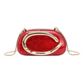 Fashion Women's Handbag Bride Metal Gold Women Luxury Evening Banquet Clutch Bag Shoulder Wedding Purse Party Crossbody Bag - Bargain Warriors LLC