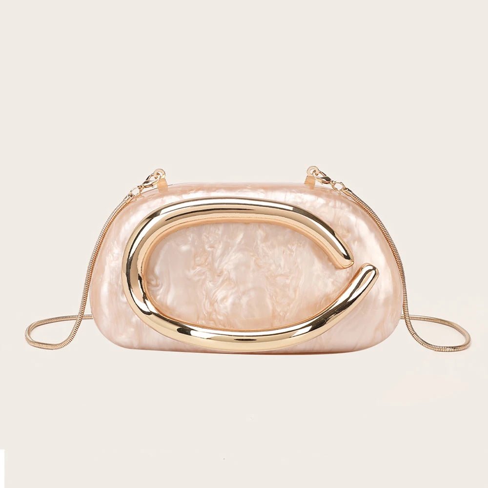 Fashion Women's Handbag Bride Metal Gold Women Luxury Evening Banquet Clutch Bag Shoulder Wedding Purse Party Crossbody Bag - Bargain Warriors LLC
