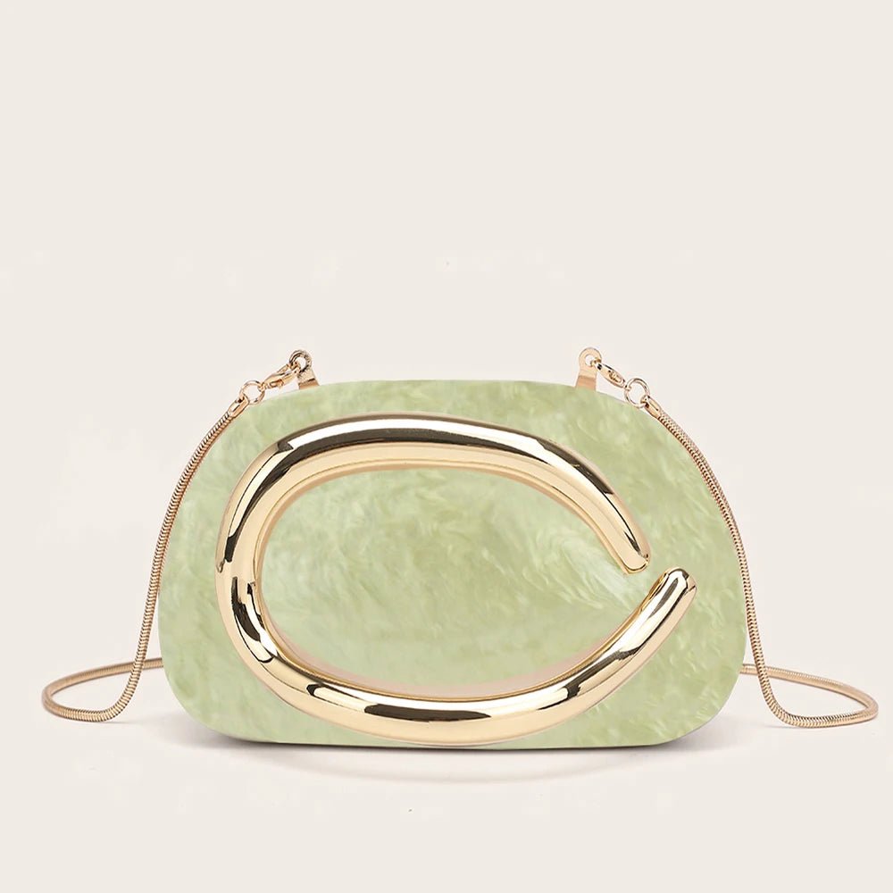 Fashion Women's Handbag Bride Metal Gold Women Luxury Evening Banquet Clutch Bag Shoulder Wedding Purse Party Crossbody Bag - Bargain Warriors LLC