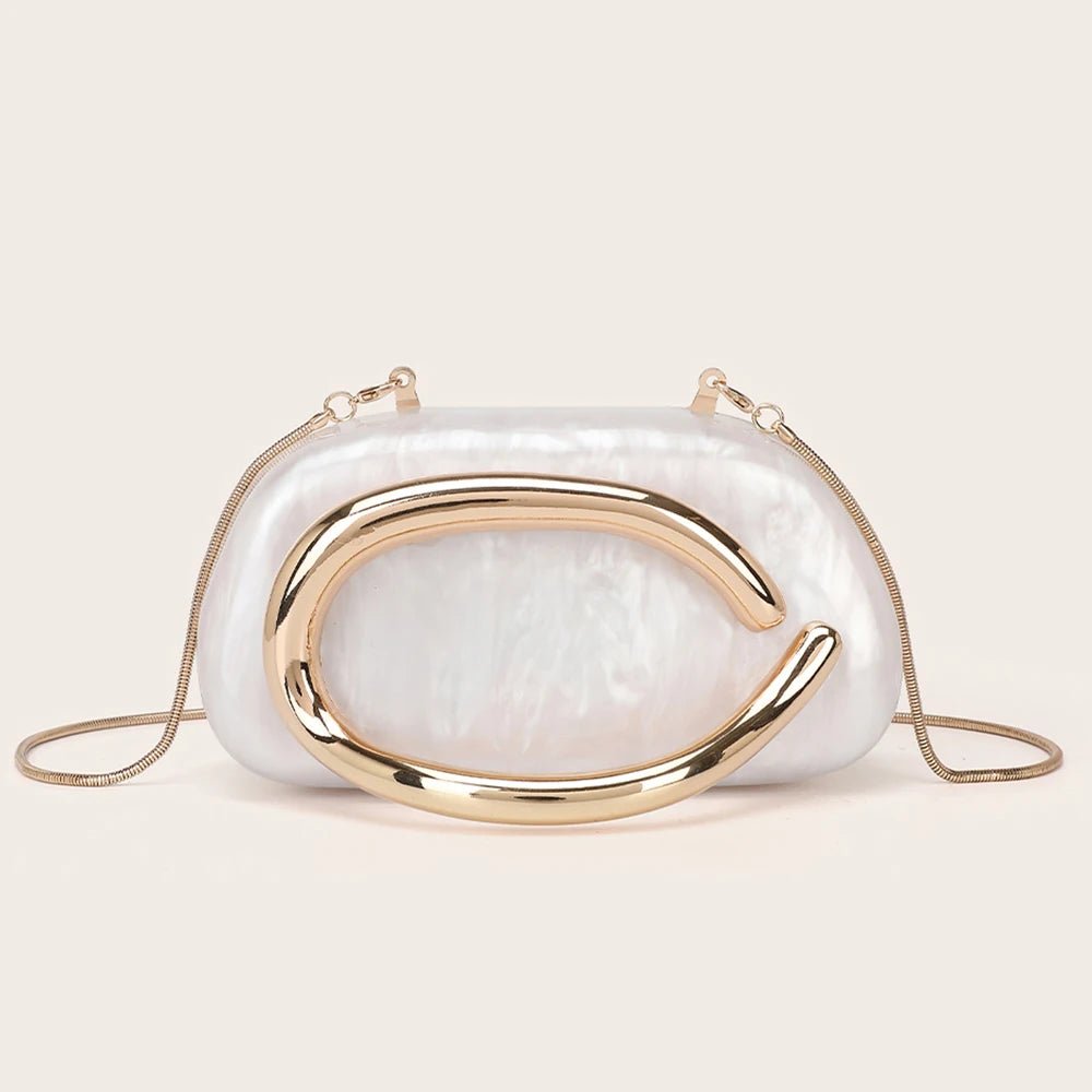 Fashion Women's Handbag Bride Metal Gold Women Luxury Evening Banquet Clutch Bag Shoulder Wedding Purse Party Crossbody Bag - Bargain Warriors LLC