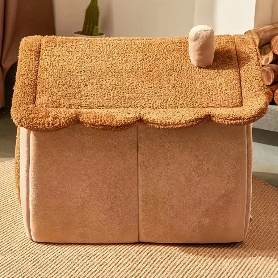 Foldable, removable, and washable Cat House. Puppy Cave Sofa Pet Bed House for Extra Small Dogs and Small and Medium Cats - Bargain Warriors LLC