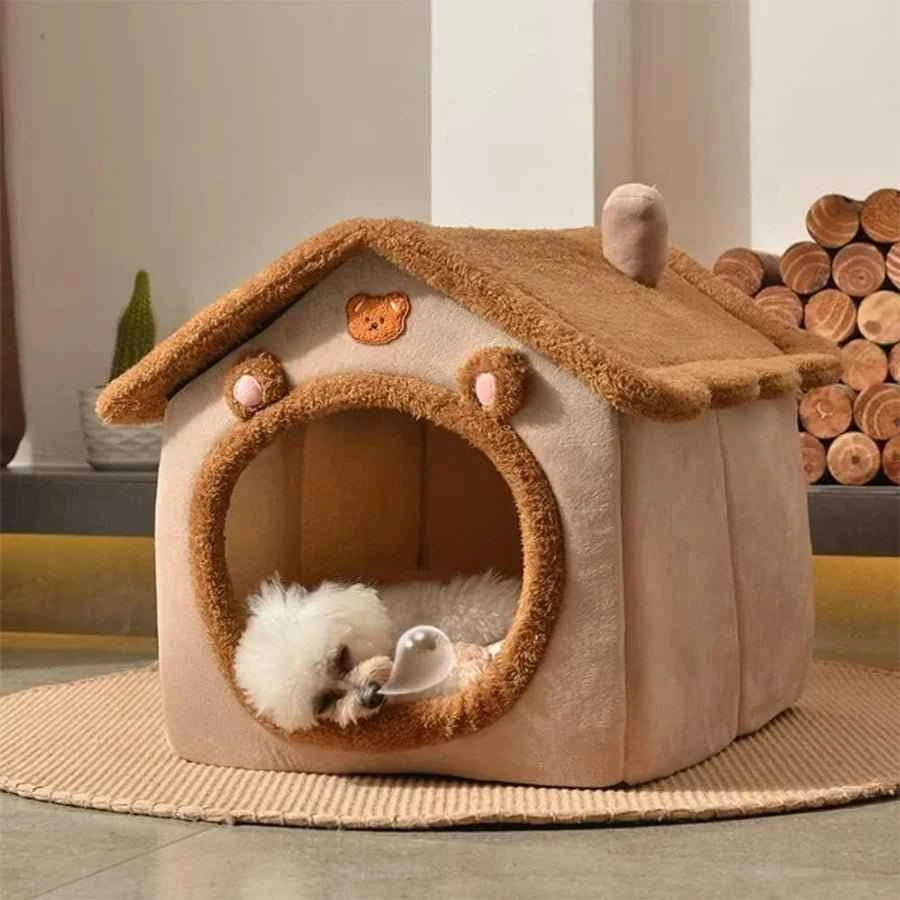 Foldable, removable, and washable Cat House. Puppy Cave Sofa Pet Bed House for Extra Small Dogs and Small and Medium Cats