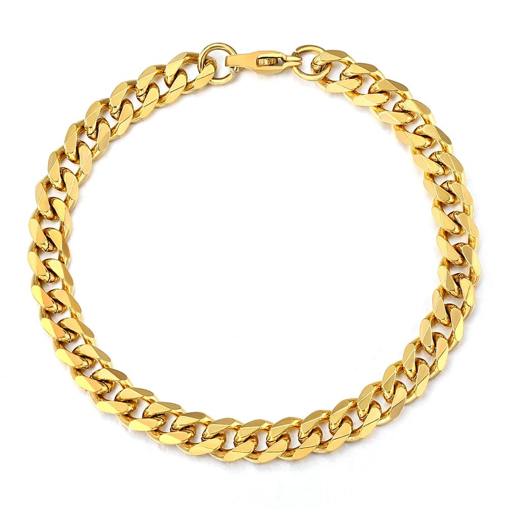 Gold Color Stainless Steel Bracelets for Everyday Style and Versatility - Bargain Warriors LLC