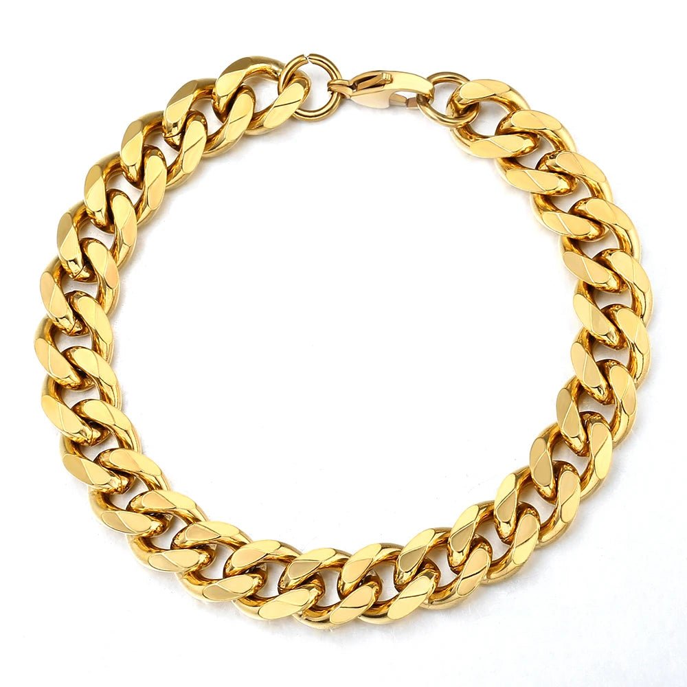 Gold Color Stainless Steel Bracelets for Everyday Style and Versatility - Bargain Warriors LLC
