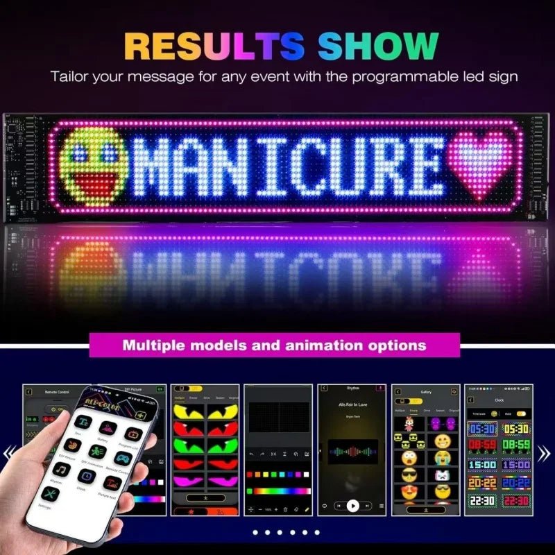 Halloween LED Night Light - Transform Your Car with a Fun and Programmable Pixel Display - Bargain Warriors LLC