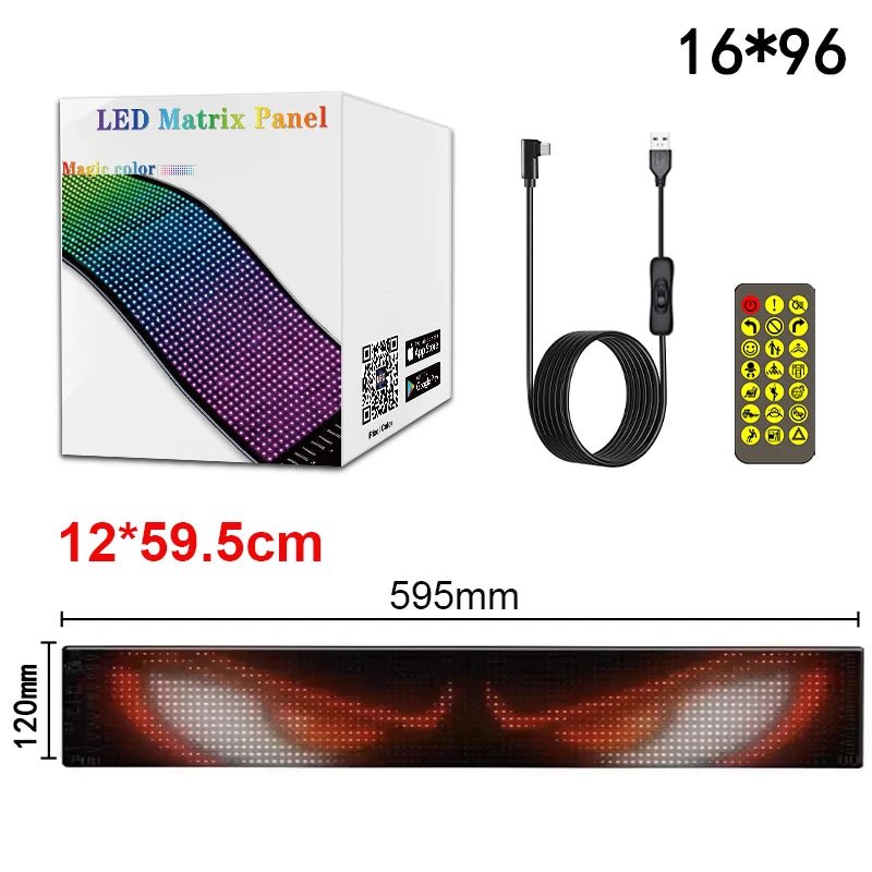 Halloween LED Night Light - Transform Your Car with a Fun and Programmable Pixel Display - Bargain Warriors LLC