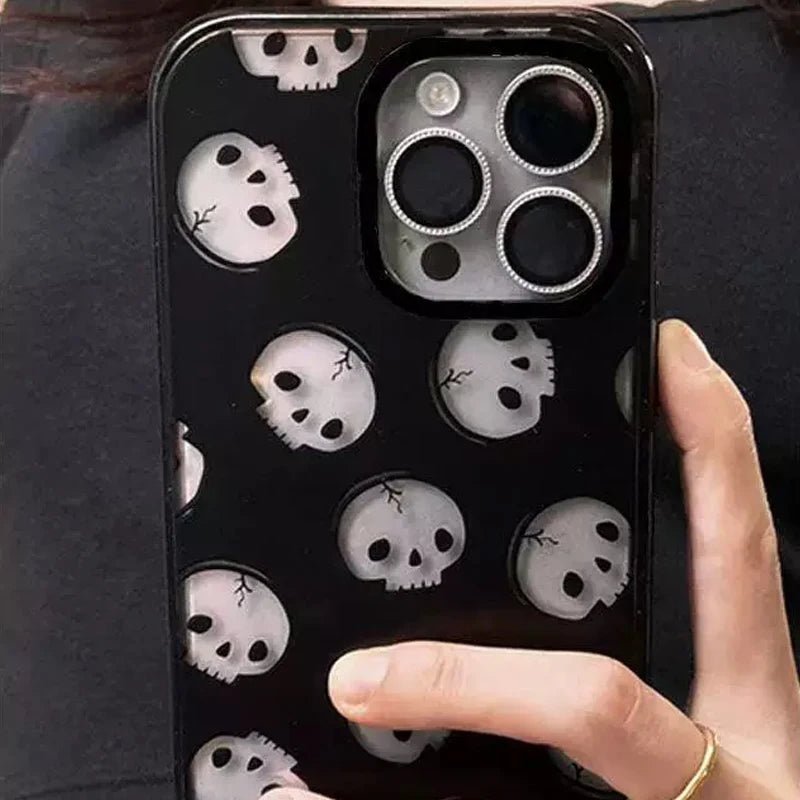 Halloween Skeleton Phone Case – Spooky Chic Protection for Your iPhone - Bargain Warriors LLC