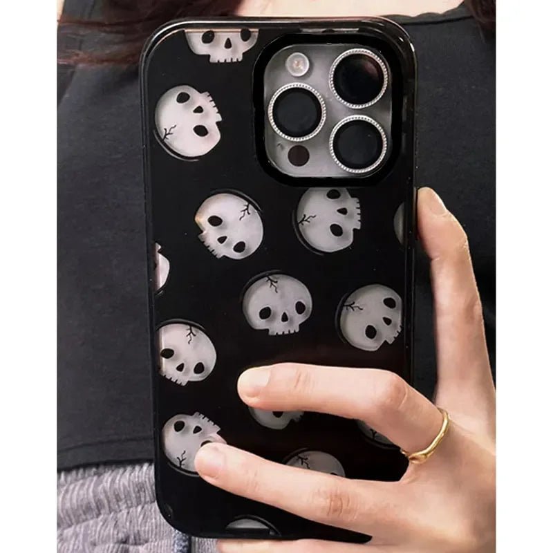 Halloween Skeleton Phone Case – Spooky Chic Protection for Your iPhone - Bargain Warriors LLC
