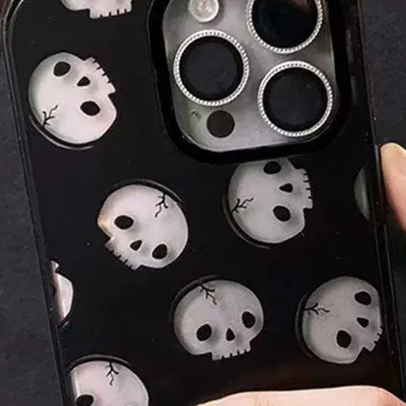 Halloween Skeleton Phone Case – Spooky Chic Protection for Your iPhone - Bargain Warriors LLC