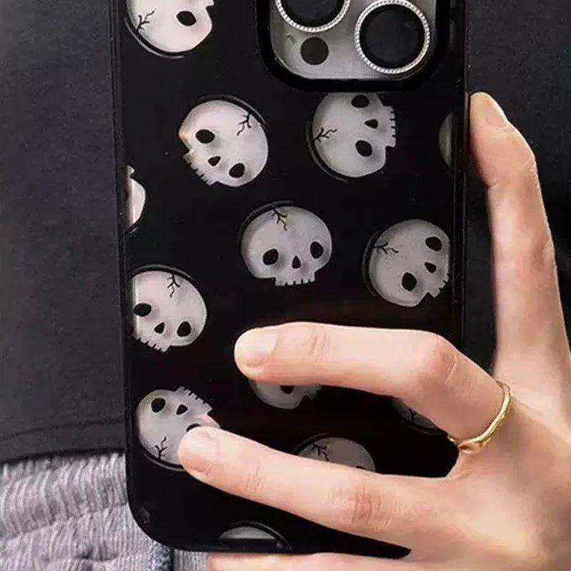 Halloween Skeleton Phone Case – Spooky Chic Protection for Your iPhone - Bargain Warriors LLC