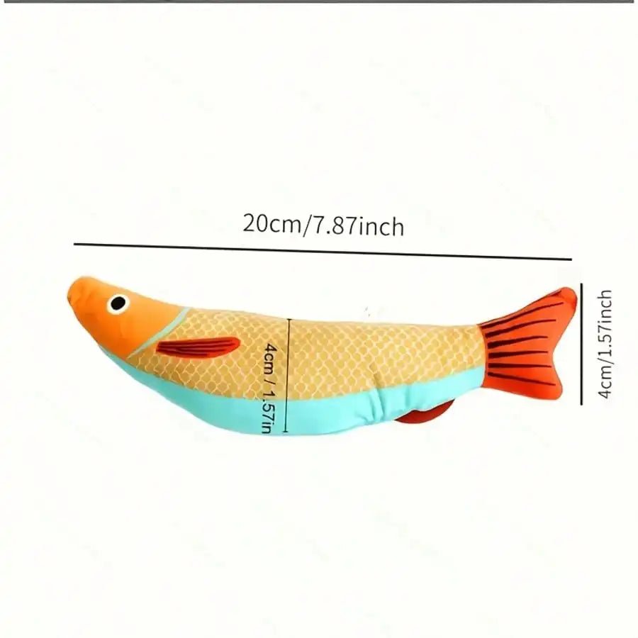 Interactive Fish Cat Toy - Durable, Sound-Producing Kicking Toy for Indoor Cats - Bargain Warriors LLC