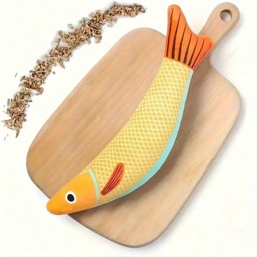 Interactive Fish Cat Toy - Durable, Sound-Producing Kicking Toy for Indoor Cats - Bargain Warriors LLC