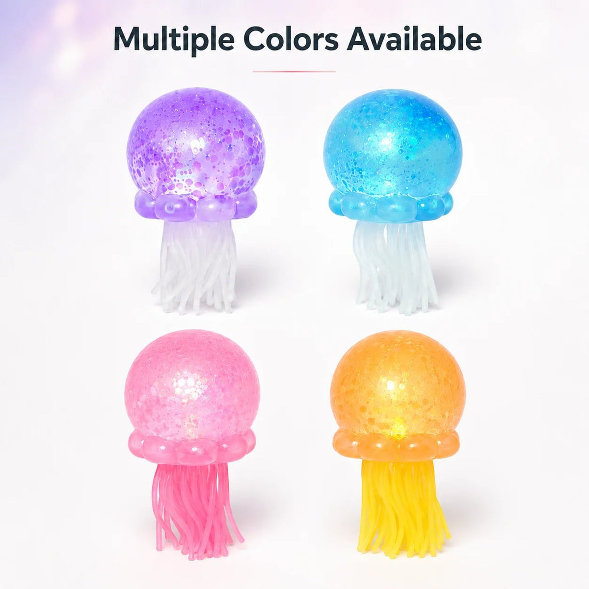 LED Glow Jellyfish Squishy Toy - Your Perfect Stress-Relief Companion 🪼 - Bargain Warriors LLC