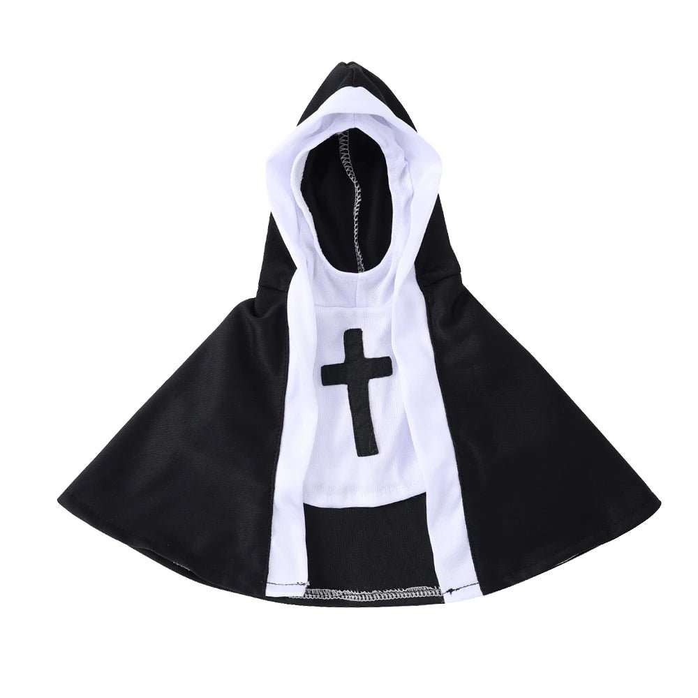Make Halloween Pawsitively Fun with Our Funny Halloween Cat Costumes - Jesus Nun Outfit for Small to Medium Pets! - Bargain Warriors LLC