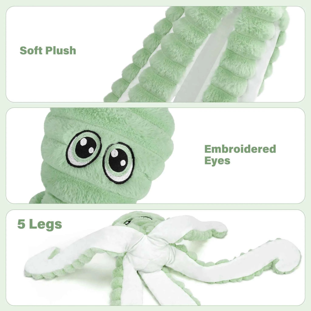 Octopus Plush Dog Toy - The Perfect Chew and Squeak Companion for Your Furry Friend