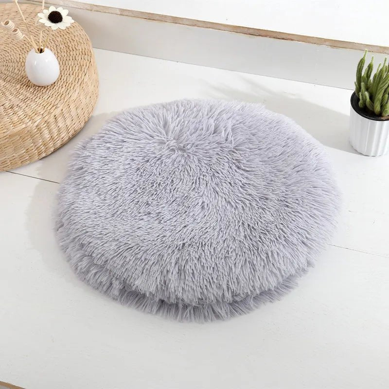 Plush Round Cat Bed Mats Pet Bed for Cats Small Dogs Soft Fleece Pet Sleeping Mat Kitten Puppy Nest Pet Cushion Cat Accessories - Bargain Warriors LLC
