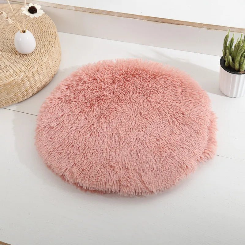 Plush Round Cat Bed Mats Pet Bed for Cats Small Dogs Soft Fleece Pet Sleeping Mat Kitten Puppy Nest Pet Cushion Cat Accessories - Bargain Warriors LLC